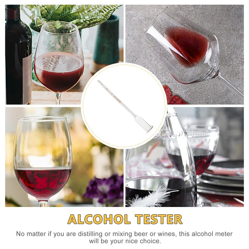 [Australia - AusPower] - Glass Alcohol Meter for Wine, 0-25% Alcohol Tester,Vinometer for Wine Accurate Vinometer 