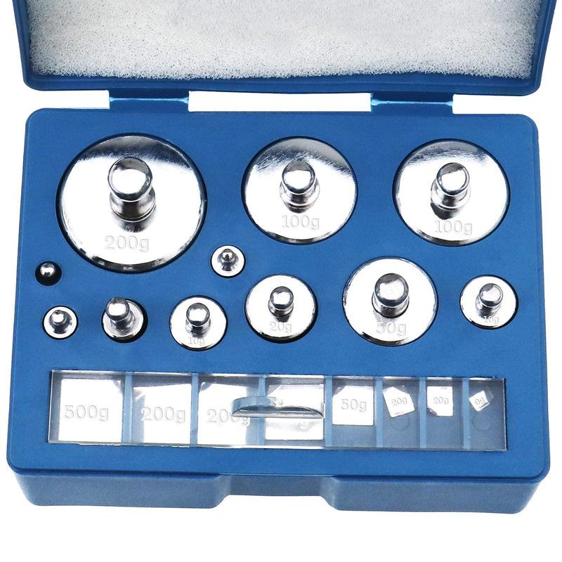 [Australia - AusPower] - 19 Pcs 10mg-200g Calibration Weight with Case for Digital Balance Scale Jewelry Science Lab 