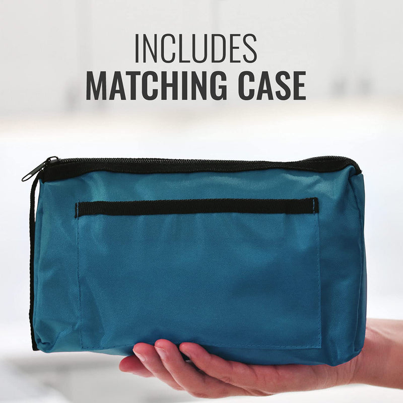 [Australia - AusPower] - MABIS MatchMates Aneroid Sphygmomanometer and 31" Sprague Rappaport Stethoscope Combination Manual Blood Pressure Kit with Calibrated Nylon Cuff and Oversized Carrying Case, Adult Teal 