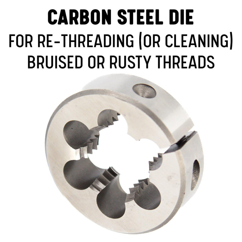 Drill America m30 X 2 3" OD Carbon Steel Round Die, DWT Series DWTCS3-30X2