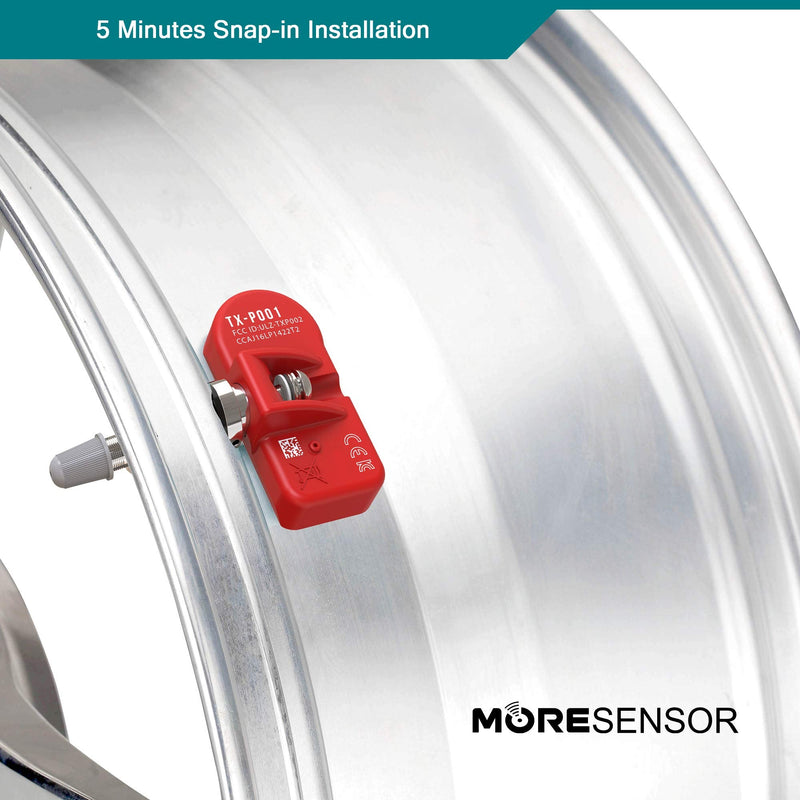 [Australia - AusPower] - MORESENSOR Signature Series 315MHz TPMS Tire Pressure Sensor 4-Pack | Preprogrammed Compactible with Honda Pilot Acura MDX RDX TSX | 42753-STK-A04 42753SZAA13 42753YVA52 | Clamp-in | NX-S072-4 