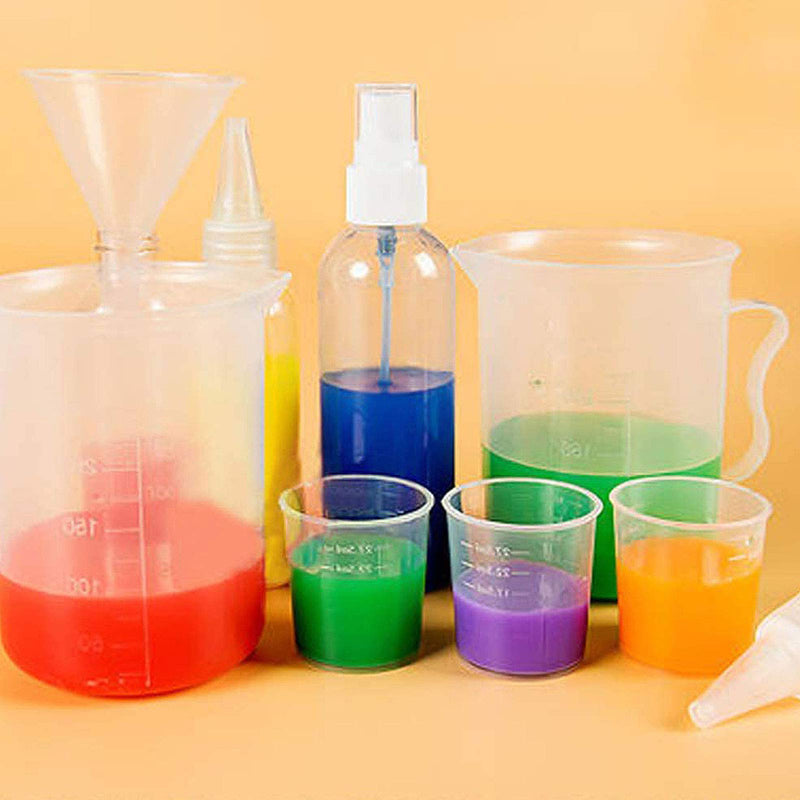 [Australia - AusPower] - 50PCS Plastic Medicine Cups, 60ml/2oz Clear Reusable Graduated Cups Transparent Scale Measuring Cups, Measure Container for Mixed Pills, Liquid Medication 
