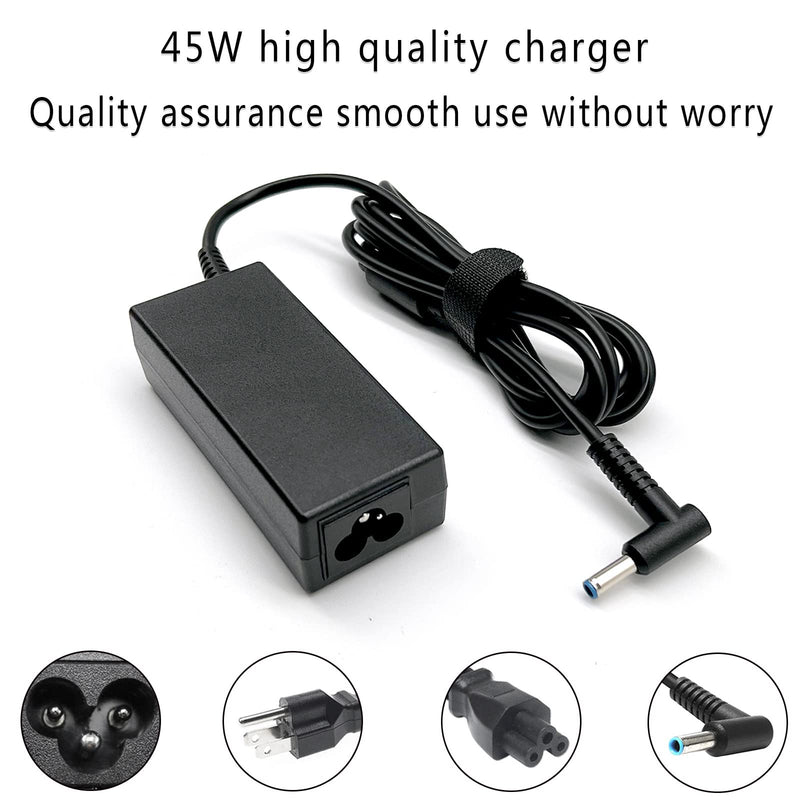 [Australia - AusPower] - 45W 19.5V 2.31A for HP Laptop Charger Blue Tip, HP Pavilion x360 11 13 15, Zbook 14u G4 G5 15u 15 G3, 15-f111dx 15-f211wm 15-f233wm 15-f278nr 15-r052nr 15-r132wm with Power Cord 45W hp laptop charger 