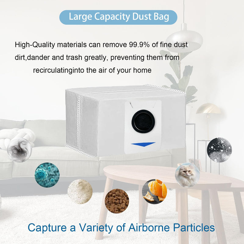 [Australia - AusPower] - 24 Pack Replacement Parts for ECOVACS Deebot T20 Omni / T20 Max / T20 Pro Robot Vacuum，Includes Main brushes, HEPA filter, Mop pad, Dust bag and Side brushes 