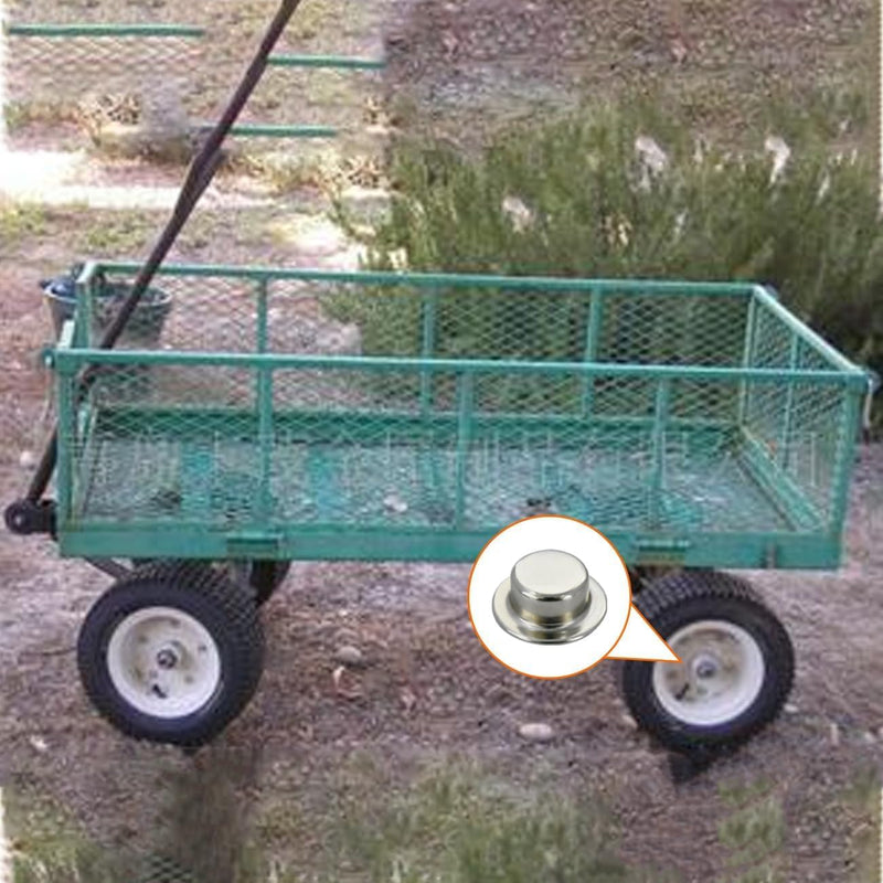 [Australia - AusPower] - Push on Pushnut Cap Fits 5/8 Inch Axles, Spring Steel Permanent Washer Caps Pushnut Fastener for Hand Trucks, Rolling Bins and Lawn Wagons, Alternative for Cotter Pins (6 Pack) 