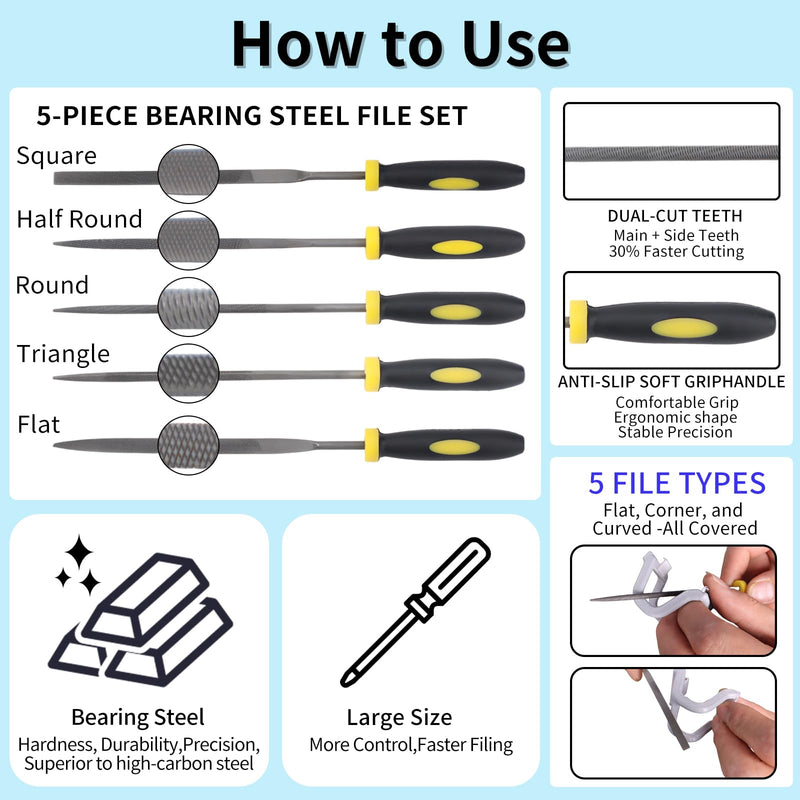 3D Printer Tools Kit, 55pcs 3D Printer Accessories for All FDM/SLA Printers Includes Nozzle Cleaning Tools, Removal Scrapers, Finishing Tools, 5 Types of Files,Brushes, Wire Cutter, Engraving Knife
