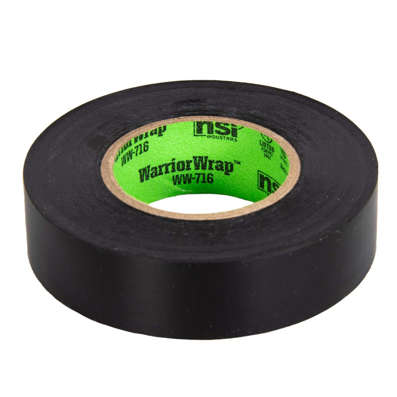 [Australia - AusPower] - WarriorWrap General 3/4 in. x 60 ft. 7 mil Vinyl Electrical Tape, Black 