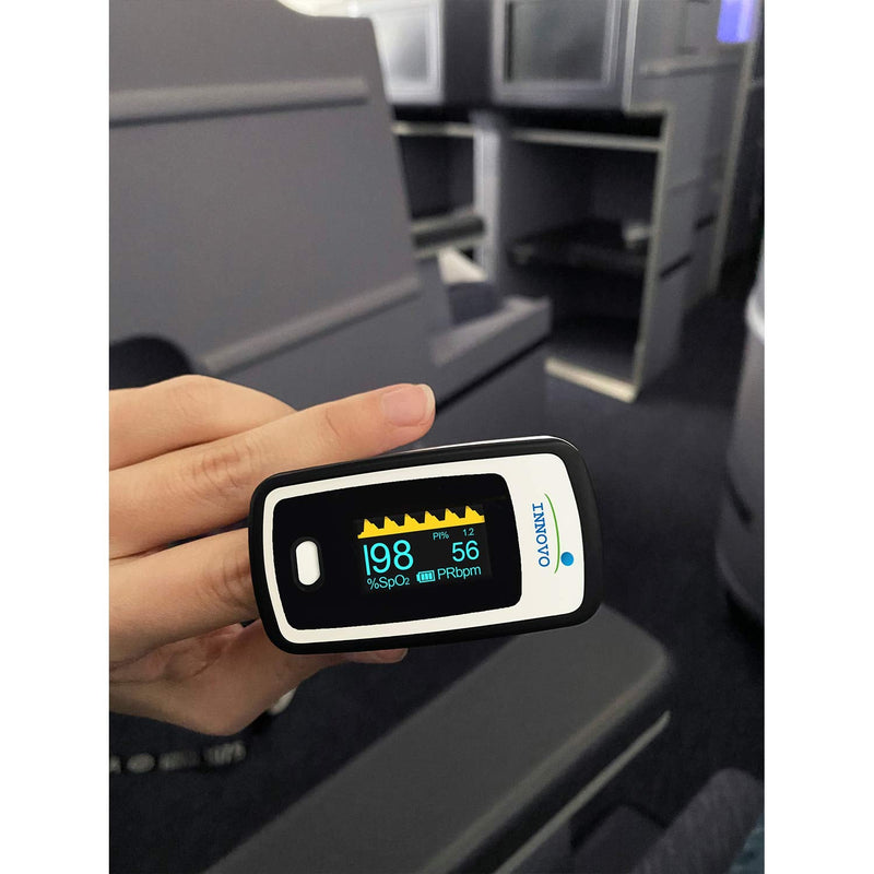 [Australia - AusPower] - Innovo Deluxe iP900AP Fingertip Pulse Oximeter Blood Oxygen Saturation Monitor with Alarm, Plethysmograph and Perfusion Index 