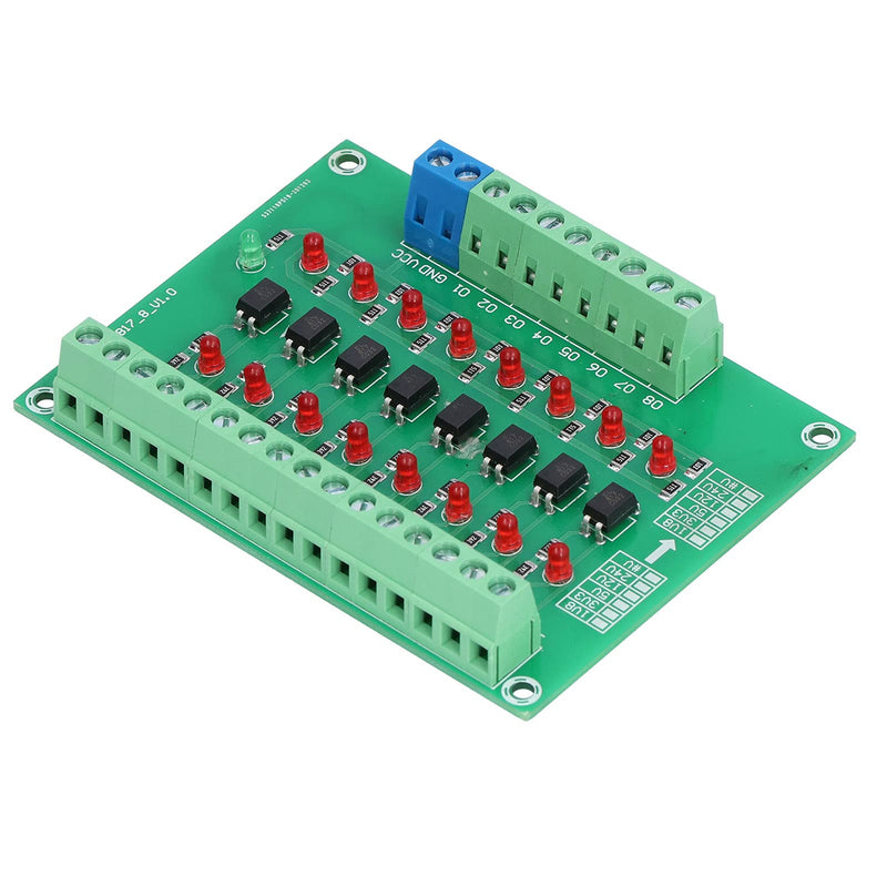 8 Channel Optical Isolation Module 24V to 5V Optocoupler PLC Signal Converter Board for Signal Isolation