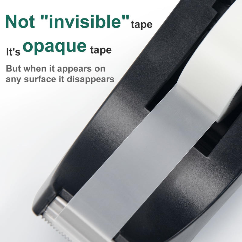OWLKELA 12 Rolls Matte Adhesive Tape, Matte Finish Invisible Tape, Foggy Translucent Tape Great for Correction and Labeling, Compatible with Standard Tape Dispenser, 0.7 in x 1000 Inches 12 pcs