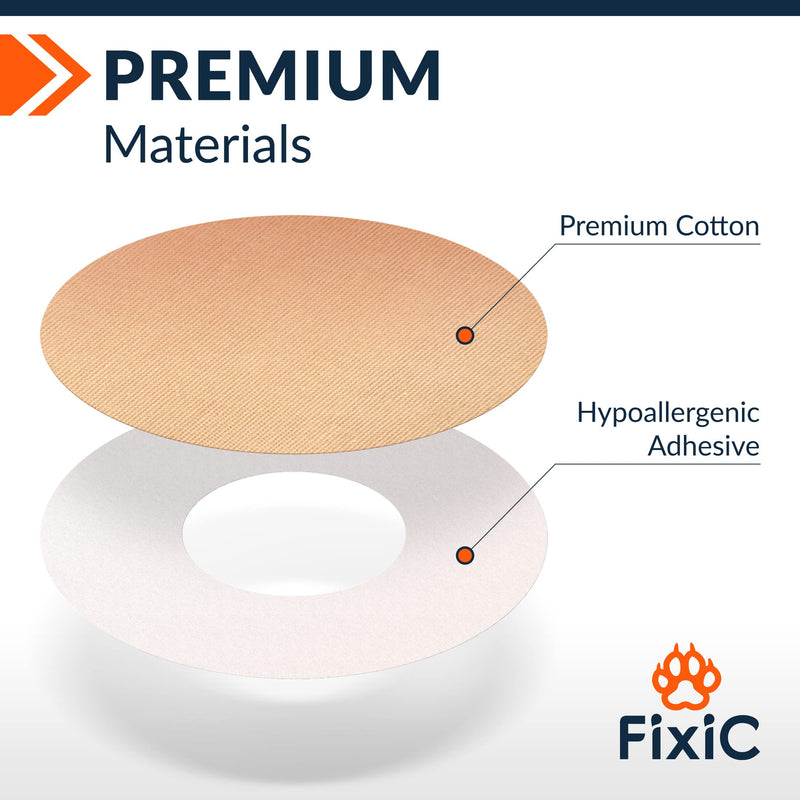 [Australia - AusPower] - Fixic Freestyle Adhesive Patch 25 PCS  Good for Libre 1, 2, 3  Enlite  Guardian  NO Glue in The Center of The Patch  Pre-Cut Back Paper  Long Fixation for Your Sensor! (Tan) Tan | All Libre 