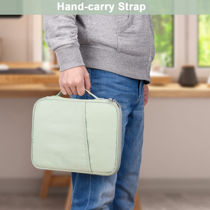 [Australia - AusPower] - 9-11 Inch Tablet Carrying Case, Padded Protective Travel Sleeve Bag for iPad Pro 11, iPad 10.9 (10th Gen), iPad Air (5/4th Gen), Galaxy Tab S9/S8 (Mint Green-11) Mint Green11 9-11 