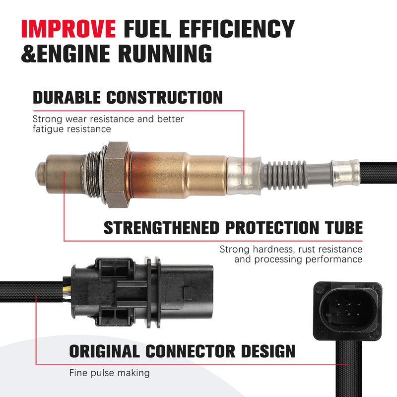 O2 Sensor Upstream for BMW 128i 323i 325i 328i 330i 525i 528i 530i 2006-2013, Oxygen Sensor Upstream Bank 1 Sensor 1, for BMW X3 Z4 3.0L 2.5L L6, Replace 11787558073 0258017099