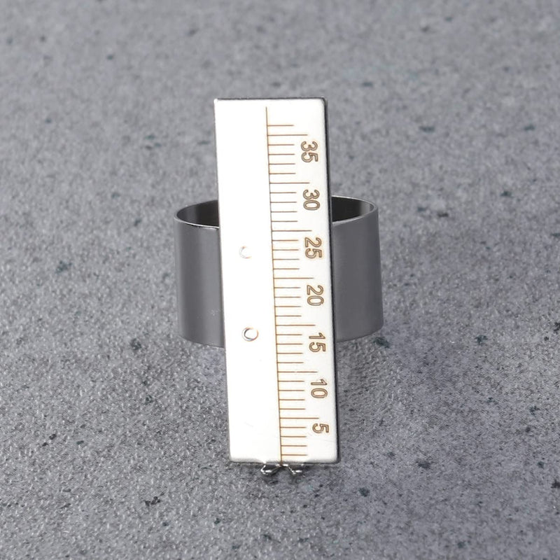 [Australia - AusPower] - Artibetter 1pc Endodontic Measuring Ring Endo Measuring Ring File Finger Ruler Endodontic File Ruler Stainless Steel Ring Ruler Dentist Instruments 