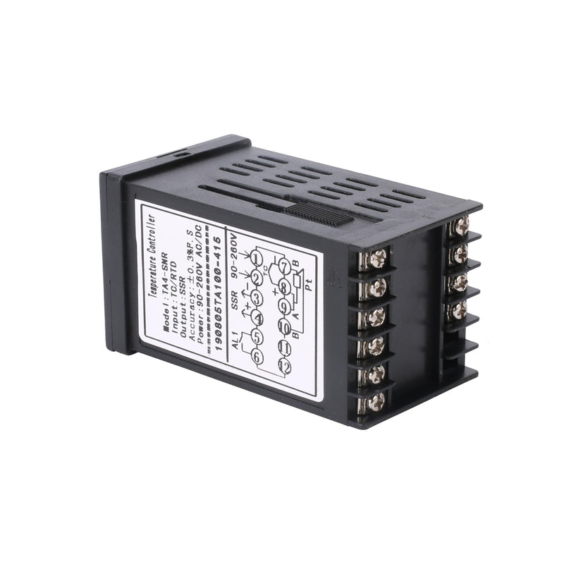 [Australia - AusPower] - PID Temperature Controller Meter Indicator, Jaybva Digital Universal Thermostat C and Fahrenhe F Display SSR and Alarm Output 40A Solid State Relay and Thermocouple Probe Heat Sink Included PID+40A SSR+Heat Sink+K Sensor 