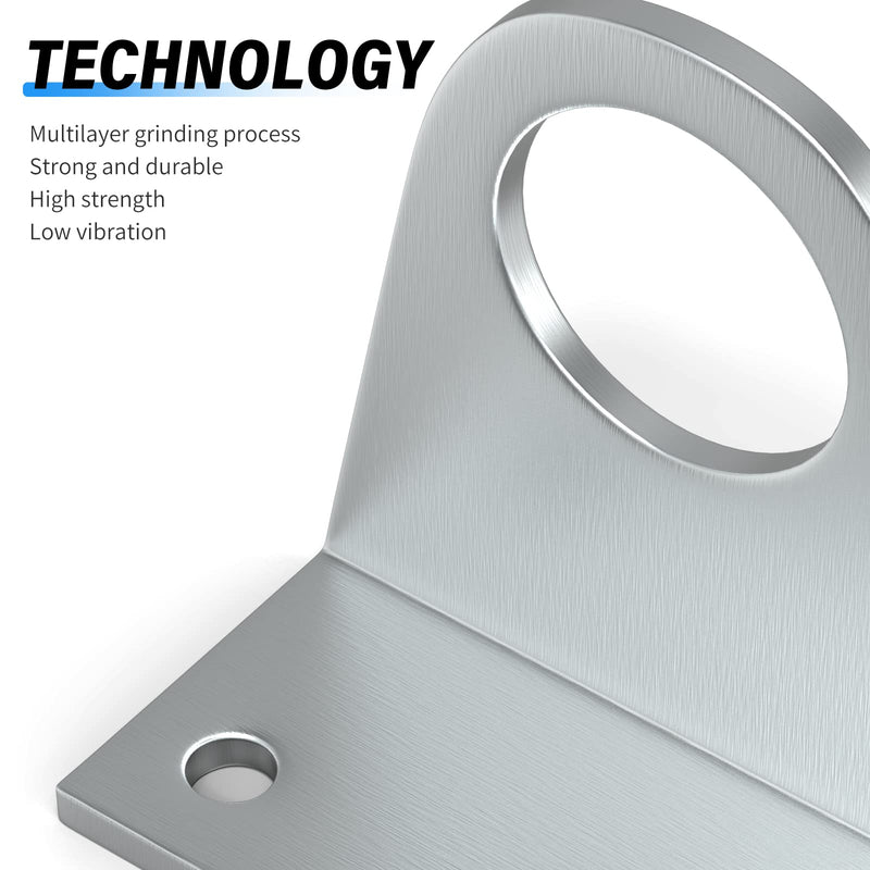 [Australia - AusPower] - TAILONZ PNEUMATIC Cylinder Connecting Rod Splint mounting Bracket 2PCS and nut 2PCS, MA/MAL Pneumatic Parts, Suitable for 20mm,25mm Cylinder Diameter LB tripod-20/25 