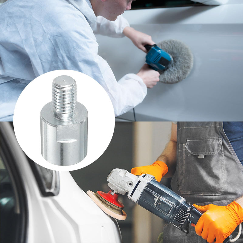 [Australia - AusPower] - QUARKZMAN M14 Female to M10 Male Adapter Polisher Adapter Connection Rotary Tool Connector Thread Adapter Conversion Tool for Polishing Wheel 