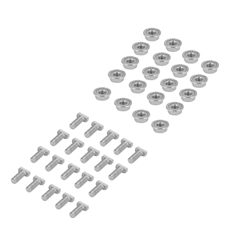 [Australia - AusPower] - Diydeg TV Mounting Hardware Kit, 304 Stainless Steel M6 Screws Bolts Nuts Kit Easy to Use for Hardware Greenhouse Supplies 