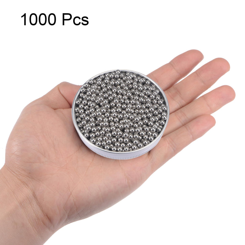 [Australia - AusPower] - uxcell 1000pcs 4mm 201 Stainless Steel Bearing Balls G200 Precision 