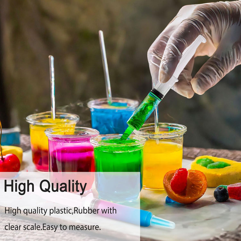 [Australia - AusPower] - 3 ml Syringe Without Needle, Syringe for Liquid with Cap, Oral, Scientific Labs, Measurement, Pack of 12 3ml 