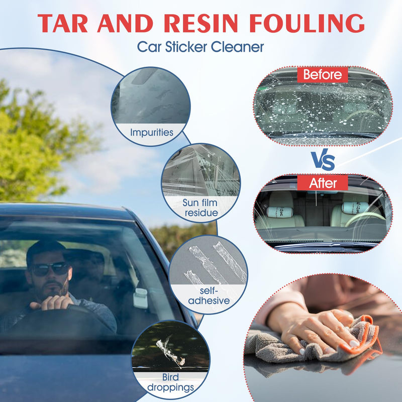 Sticker Remover, Adhesive Remover, Extra Strong, Quick Dissolvable, 120 ml | Label remover, label remover spray, adhesive residue remover, window frame, labels effectively removes surfaces a