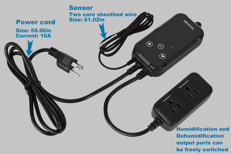 [Australia - AusPower] - Humidity Controller Greenhouse Shiitake Mushrooms Humidifying dehumidifier humhumidistat controlleridity Humidity Switch Controller for Grow Ten thygrometer humidistat Controller 