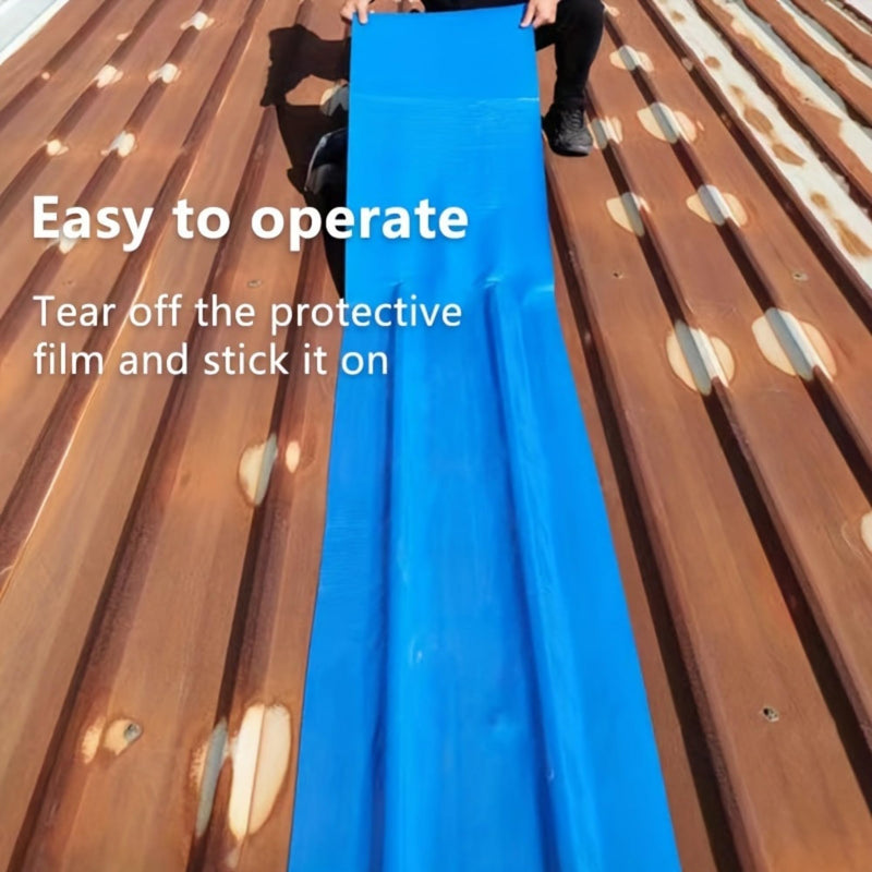Waterproof Sealant Tape Self Adhesive Rubberized Asphalt Tape for RV Roof Metal Roof Corrugated Roof Leak Repair UV Resistant Heavy Duty Waterproofing Membrane(Blue, 7.874in*196.85in) Blue