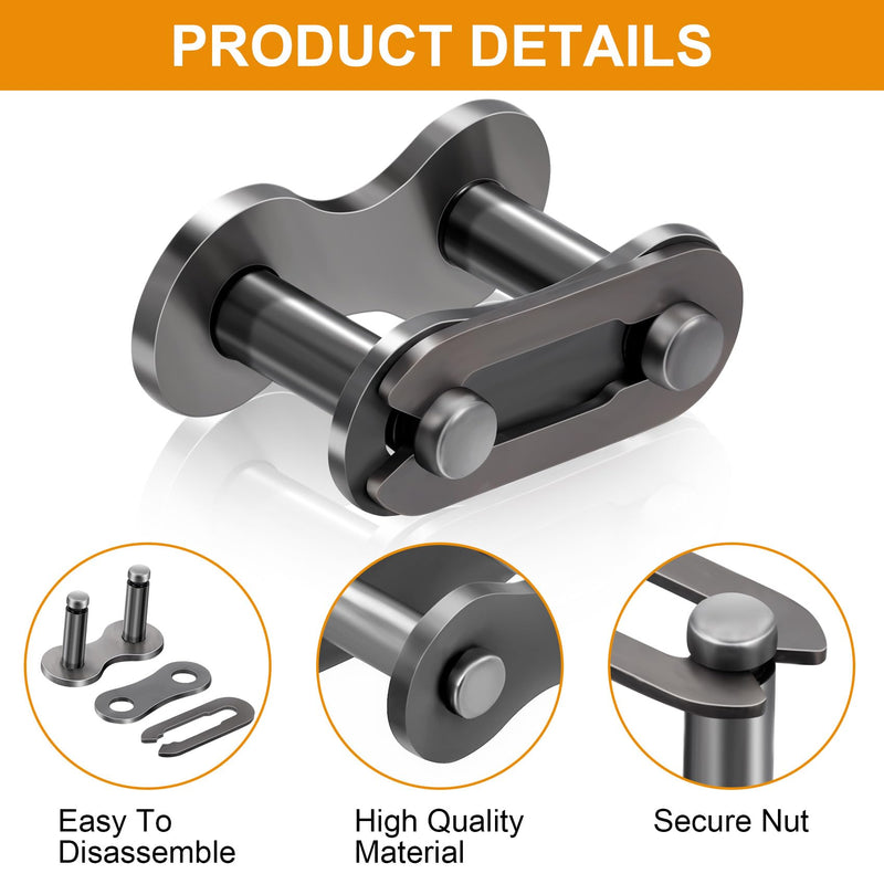 [Australia - AusPower] - PAGOW 5PCS #41 Roller Chain Connecting Links, Master Manganese Steel Connector Heavy Duty for Bycicles, Mini Bikes, Motorcycles, Go-Karts, Home and Industrial Machinery 5 