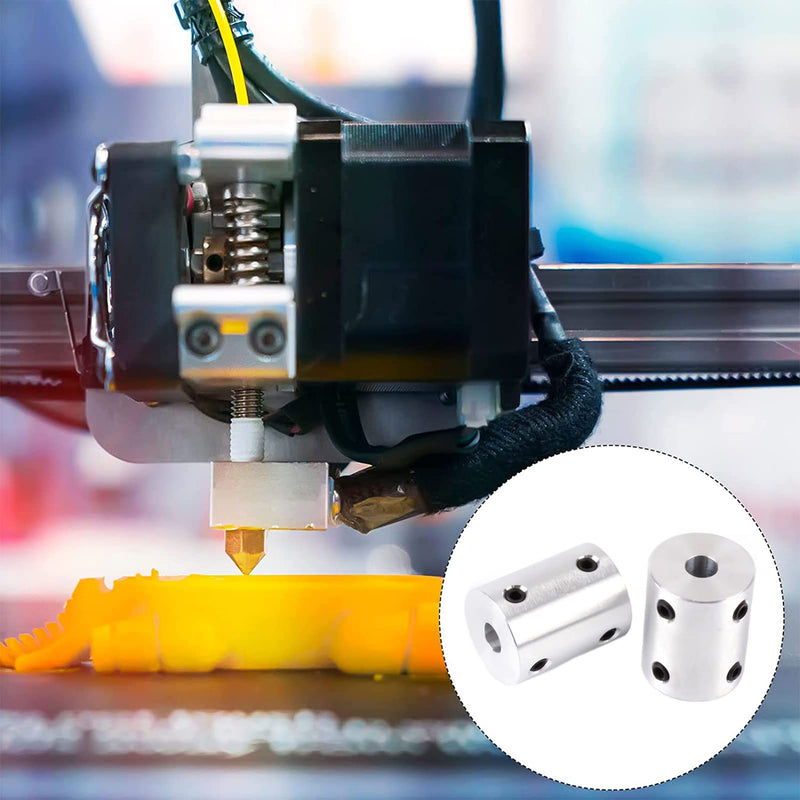 [Australia - AusPower] - 8mm to 10mm Bore Rigid Coupling Set Joint with Screw Wrench L22XD16 Stainless Steel,Shaft Coupler Connector for 3D Printers, Motor Accessories,2pcs 8mm to 10mm 2 