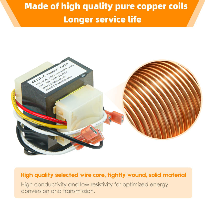 [Australia - AusPower] - Replacement HVAC Transformer 120 to 24V 40VA #46-24124-06 for Rheem Furnace 46-24124-06 Basler Electric BE161640GDD 29M7101 4011F-5 HVAC Furnace Transformer 