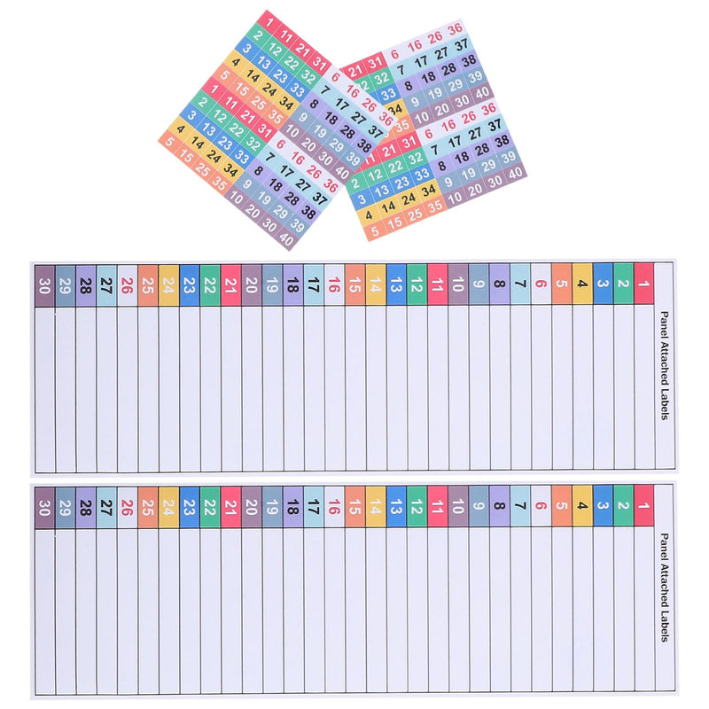 LALAFINA Electrical Box Labels - 8 Sheets Self-Adhesive Waterproof Circuit Breaker Panel Stickers for Outdoor Electrical Panel Identification and Safety