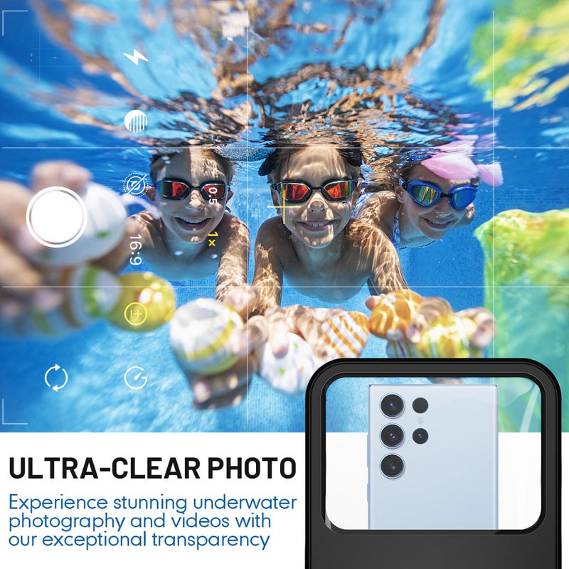 [Australia - AusPower] - [Up to 10"] Large Waterproof Phone Pouch Bag - 2Pack Waterproof Phone Case for iPhone 15 Pro Max 14 13 12 Galaxy S23 S22 S21, IPX8 Cell Phone Water Protector Pouch Beach Essentials Vacation Must Haves Extra Large [10-inch] 