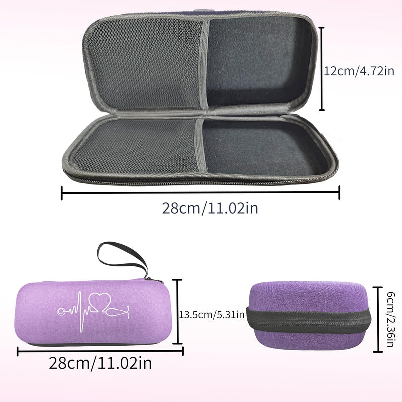[Australia - AusPower] - Stethoscope Storage Case for 3M Littmann Classic Diagnostic Stethoscope. Compatible with Littmann Cardiology Stethoscopes, The Perfect Accessory for Medical Students and Nurses(Purple) 