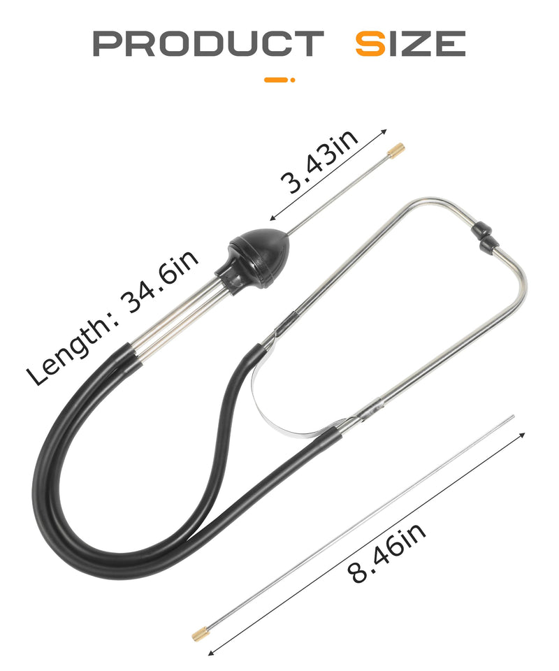[Australia - AusPower] - Car Mechanic Stethoscope, Automotive Diagnostic Tool, Engine Diagnostic Sensitive Hearing Tool, Fit for Cars, Trucks, RVs (1PCS) 1PCS 