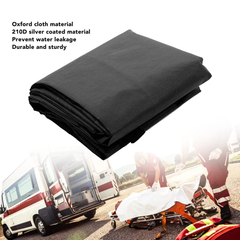 Emergency Cadaver Body Bag, 210D Leakage Proof Dead Body Bags for Funeral Hospital Transportation (Black) (210 * 75CM) 210*75CM