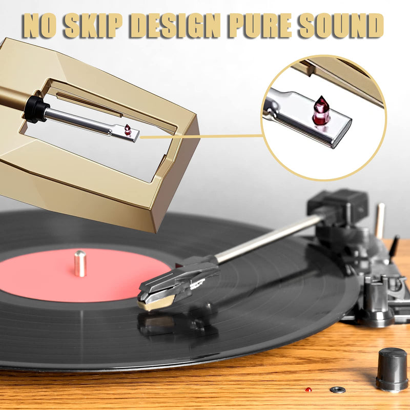 [Australia - AusPower] - DIGITNOW Record Player Needle/Golden Needle with 3-Pack of Dimond Stylus Replacement for Turntable, Vinyl Record Player, lp, Phonograph 