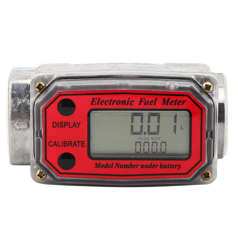 Fuel Flow Meter, Mini Digital Turbine Flowmeter, Diesel Fuel Flow Meter, 10-200L, 1 Inch NPT Flowmeter