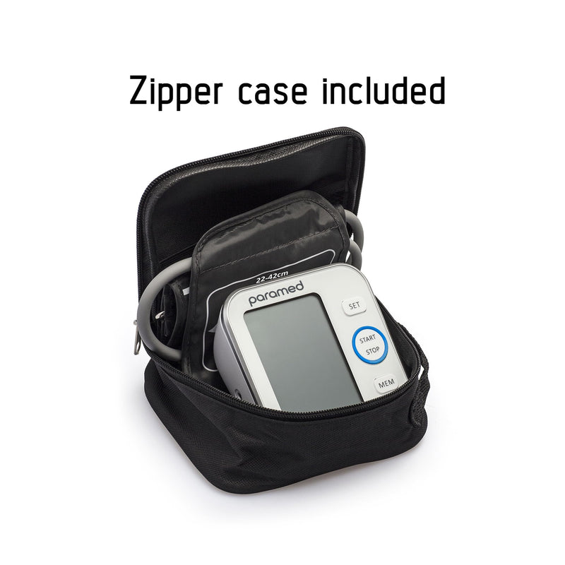 [Australia - AusPower] - Paramed Blood Pressure Monitor - Bp Machine - Automatic Upper Arm Blood Pressure Cuff 8.7-16.5 inches - Large LCD Display 120 Sets Memory - Device Bag & Batteries Included 