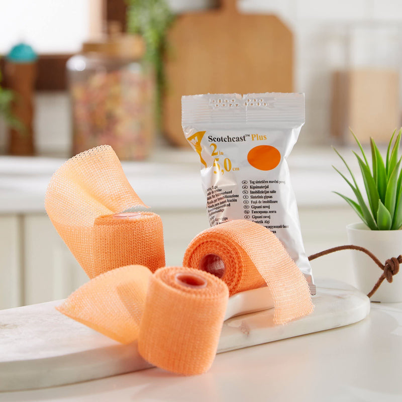 [Australia - AusPower] - 3M 82002W ScotchCast Plus Casting Tape 2" x 4 Yards - Bright Orange - 1 Roll 