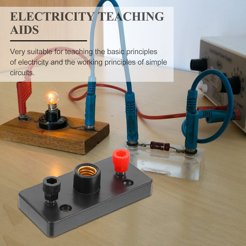 [Australia - AusPower] - Physics Laboratory Physics Laboratory 10PCS Mini Screw Bulb Socket Lamp Holder with Terminal, Physics Electrical Experiment Supplies Electricity Teaching Instruments 