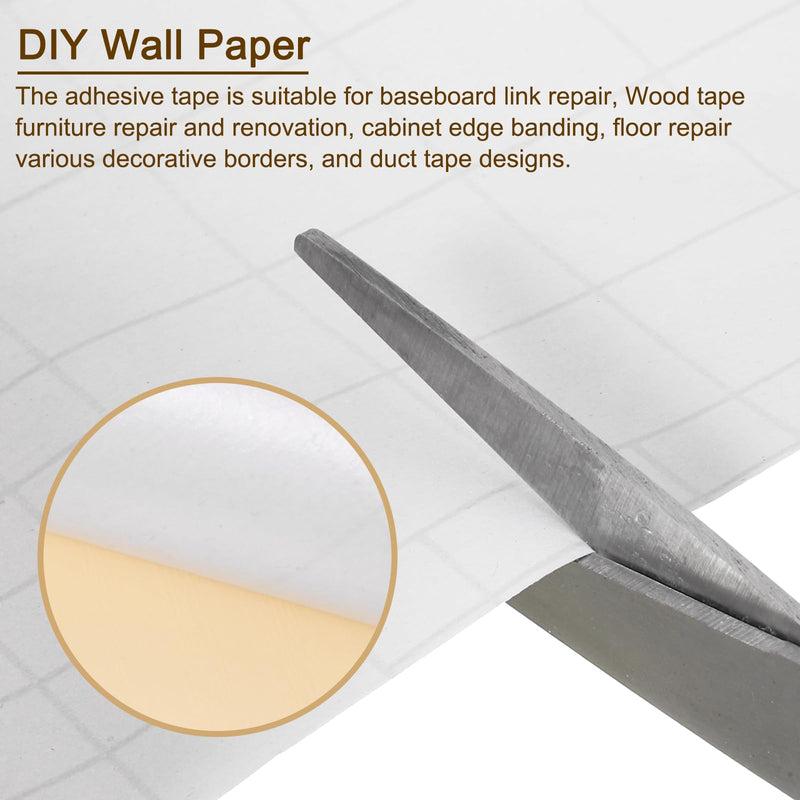 [Australia - AusPower] - uxcell Wood Grain Tape, 4" x33 Ft Self Adhesive Wood Grain Repair Patch for Baseboards, Doors, Floor Repair, Furniture Home Decor Walnut 