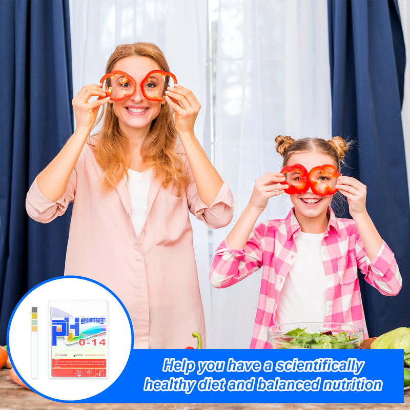 [Australia - AusPower] - LIQWEI Pack of 100 PH Test Strips, PH Value Test Strips Urine Acid Bases Value Test Strips Four-Colour Acid Base Test Strips Litmus Paper for Home Aquariums Litmus Paper (Measuring Strips 0-14) 