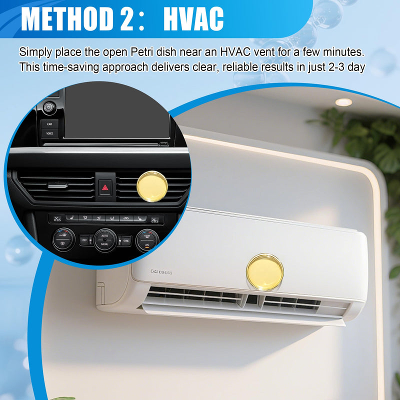 [Australia - AusPower] - Mold Test Kit for Home,6 Simple Detection Tests,DIY Indoor Air Quality, Surface & HVAC Analysis,Includes Detailed Identification & Health Risk Guide 