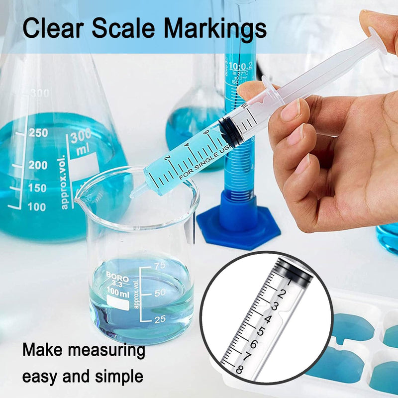 [Australia - AusPower] - 10ml Syringe for Liquid, 10cc Syringes Without Needle, Individually Wrapped, Pack of 12 10ml 