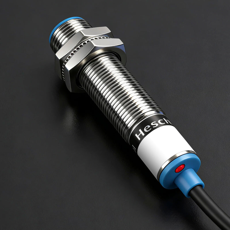 Heschen M12 Inductive Proximity Sensor Switch Shield Type LJ12A3-2-Z/AY Detector 2mm 10-30VDC 200mA 3 Wire (PNP NC) PNP NC