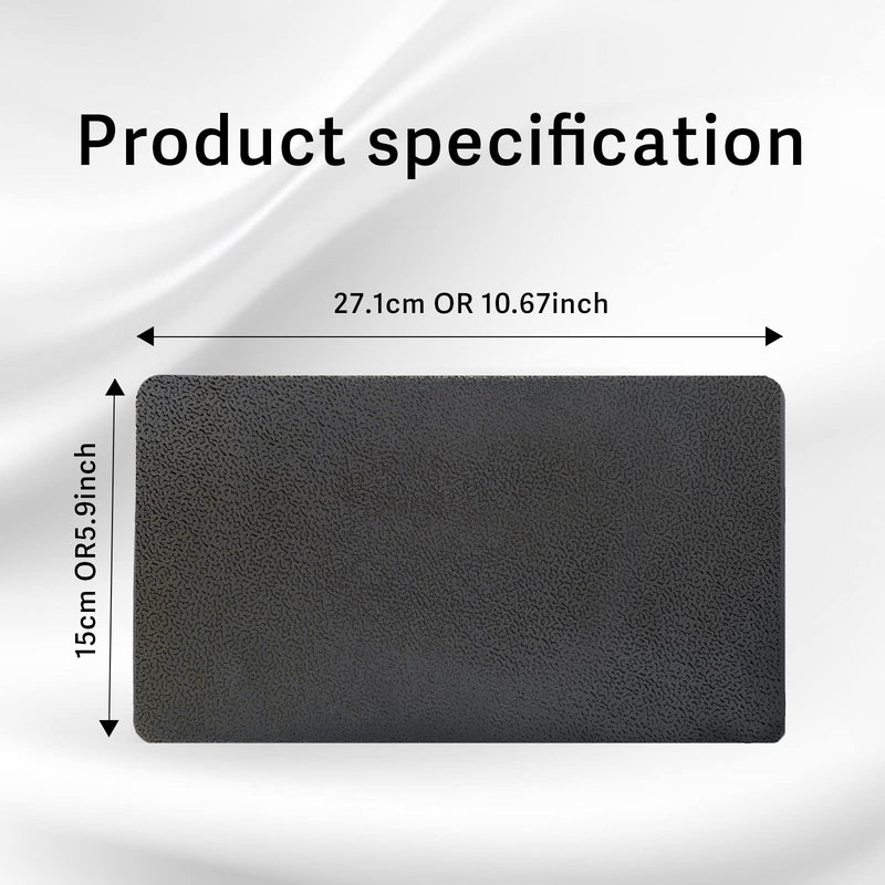 [Australia - AusPower] - Car Dashboard Anti-Slip Rubber Pad, Multifunctional 10.6 x 5.9 Universal Non-Slip Car Magic Dashboard Gel Latex Pad for Cell Phones, Sunglasses, Keys, Coins and More Use (Black/Car Texture) wenlu 