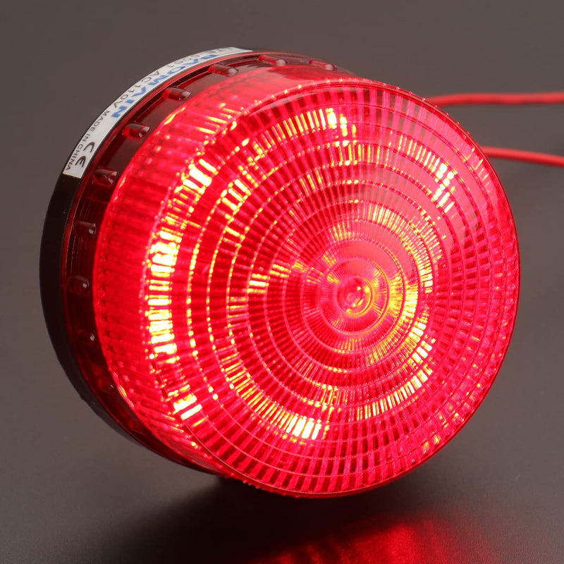 [Australia - AusPower] - Baomain Warning Lamp LTE-5061 Industrial DC 24V LED Flash Strobe Light Red 