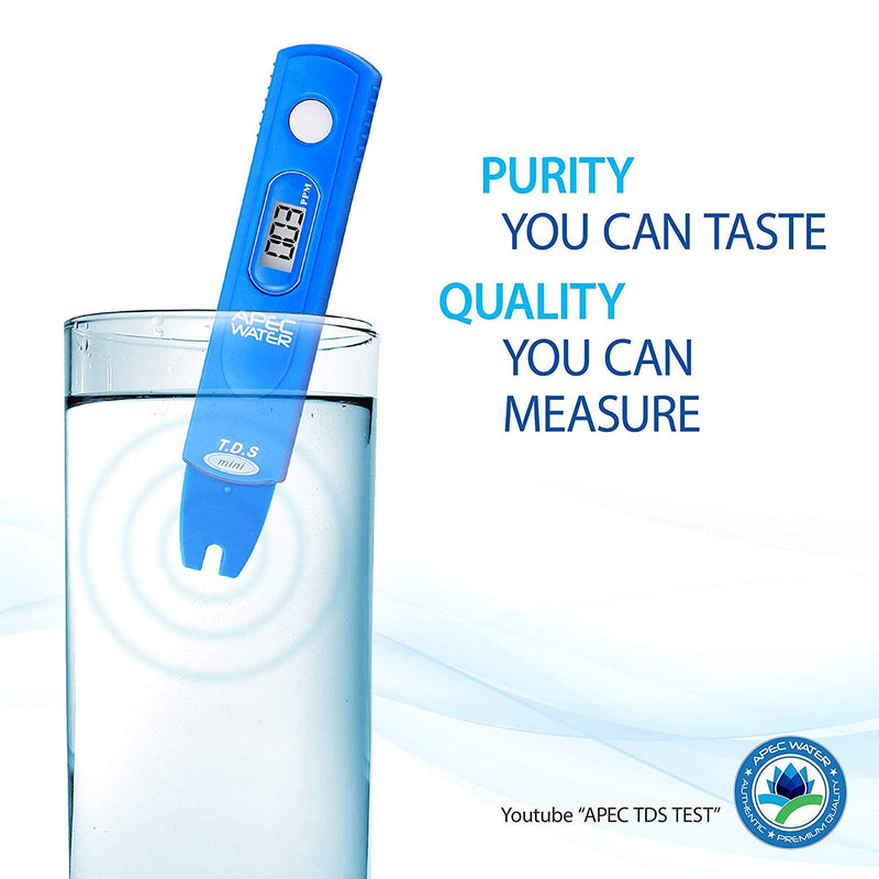 [Australia - AusPower] - APEC TDS METER Digital Water Quality TDS Test Kit Meter with Carrying Case, 0 to 1999 ppm Measurement Range, 1 ppm Resolution, 2% Readout Accuracy 