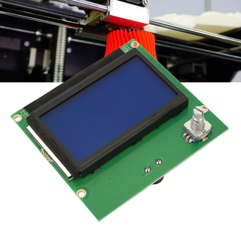 [Australia - AusPower] - 3D Printer Parts LCD Display Screen Board with Knobs and Ribbon Cable for Ender 3 , for Ender 3 PRO 3D Printer Screen, Large Size LCD Control Module 