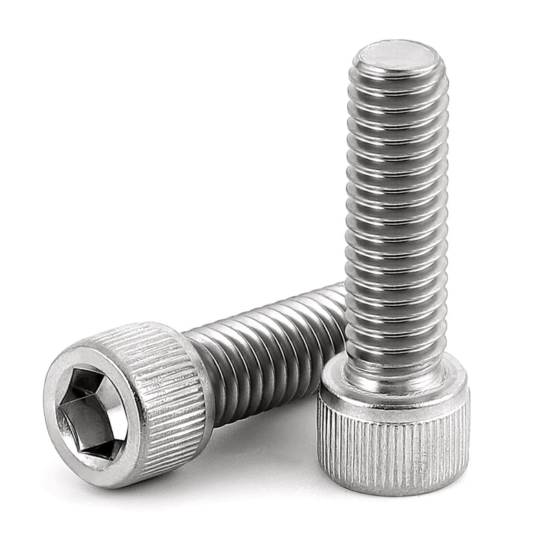 [Australia - AusPower] - M5-0.8 x 16mm Socket Head Cap Screws, Stainless Steel 18-8 (304), Allen Socket Drive, Full Thread, Bright Finish, 50 PCS M5 x 16mm 